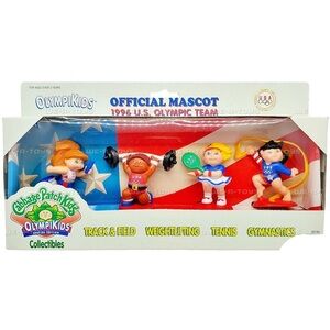 Vintage 1996 Cabbage Patch Kids Olympikids Special Edition Official Mascot Set